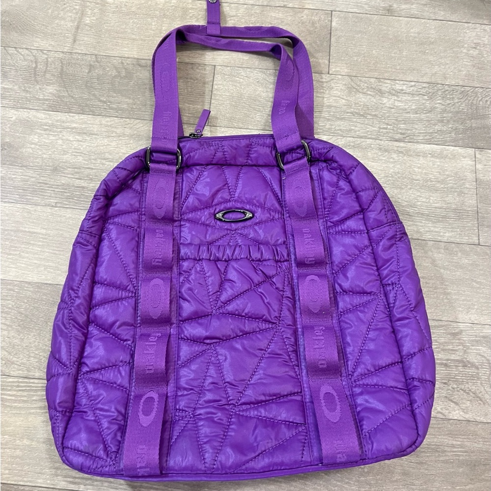 Oakley Purple Quilted Tote Bag with Spacious design